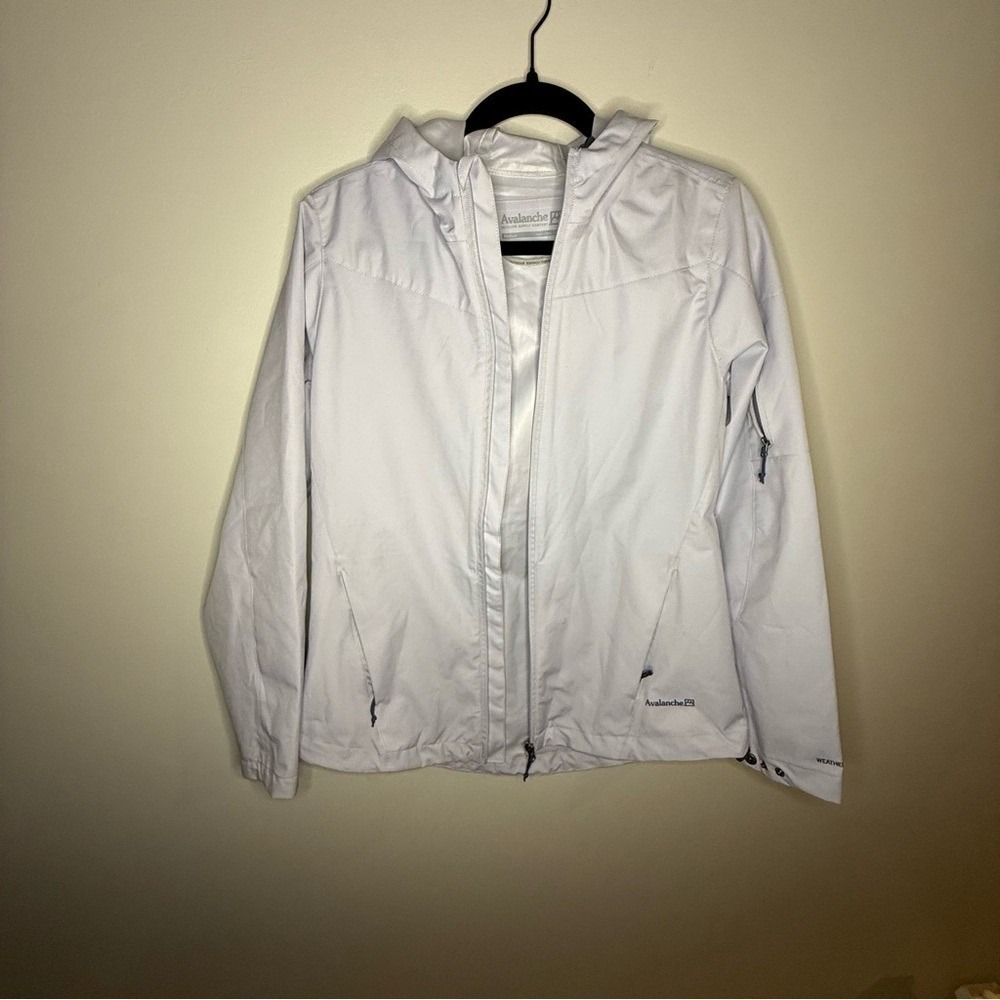 Avalanche Outdoor Supply Co Womens Medium Gray Full Zip Hooded Weather Jacket - Picture 2 of 13